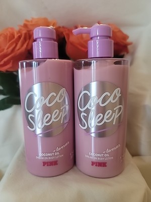 2 Victoria's Secret PINK Coco Sleep Coconut & Lavender  Body Lotion 14 oz. (TWO)