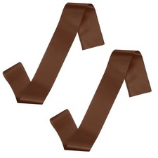 2 Pcs Blank Satin Sash, 71" x 4.7" Pageant Sash for Decoration, Brown