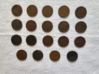 1865-1907 US Indian Head Penny Lot Of 19 Mixed One Cent Coins Copper 1881