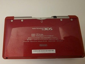 Nintendo 3DS Console CTR-001 with charger - RED - TESTED WORKS Japan VERY NICE