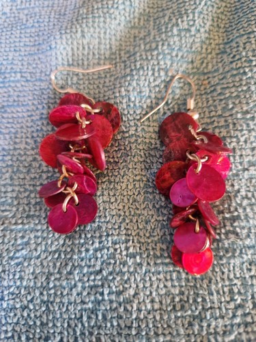 purple earrings