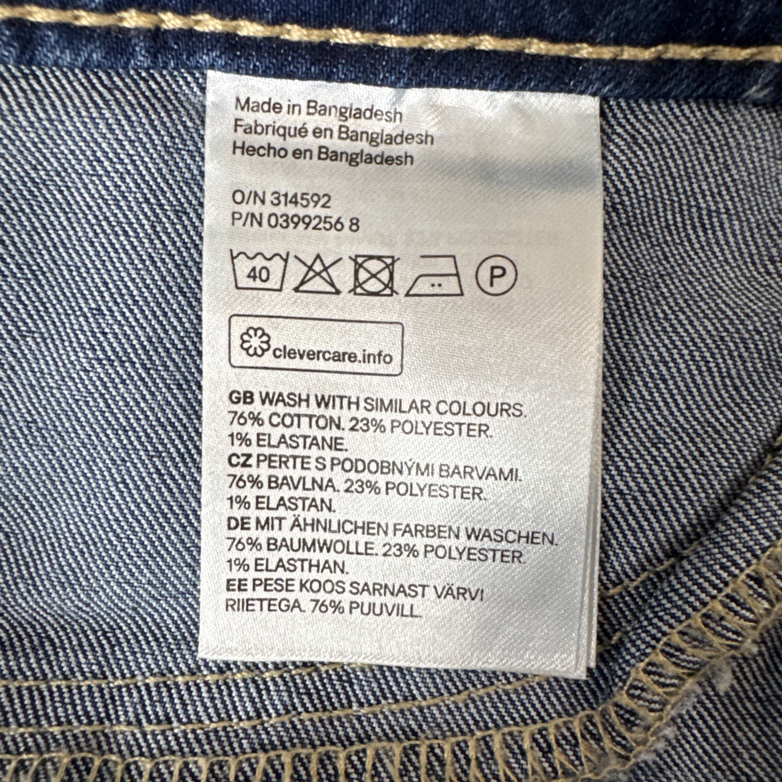 H&M Womens Jean Skinny Ankle Regular Waist Denim Medium Wash Stretch Size 28 NEW thumbnail 7