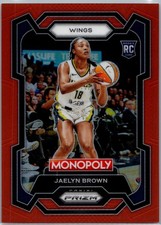 2024 Panini Prizm Monopoly WNBA Jaelyn Brown #15 ORANGE PRIZM /124 Rookie RC