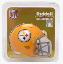 PITTSBURGH STEELERS YELLOW 2025 RIDDELL  NFL POCKET PRO HELMET | ONLY 1/525