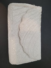 Vintage Andre Cellini Handmade Beaded White Clutch Purse