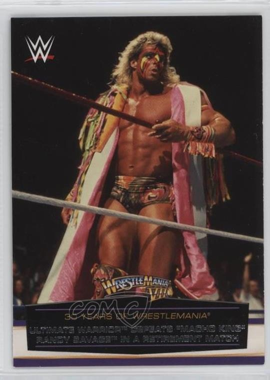 2014 Topps WWE Road to Wrestlemania 30 Years of Ultimate Warrior #13 HOF 04o2