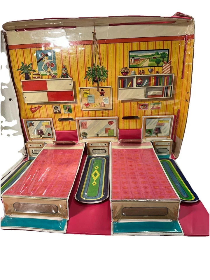 Juego de muñeca de moda Tara Toy 1985/dormitorio para dos muñecas de moda Barbie en muy buena condición Foto 4 de 4