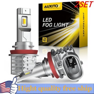 4x H11 H8 H9 H16JP LED Fog Light Conversion Kit Bulb High Power Yellow/White 50W
