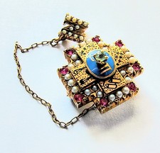 Fraternity Sweetheart Pin Vintage Pearl Ruby ...