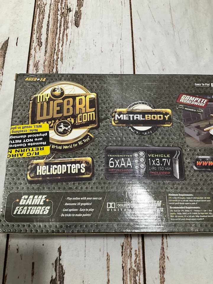 HELICÓPTERO PEQUEÑO IRON EAGLE CON CONTROL REMOTO DE COLECCIÓN Foto 4 de 4