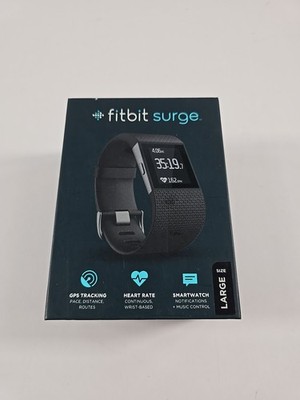 Fitbit Surge  Large Black Tested Works Some Damage To Band See Pics