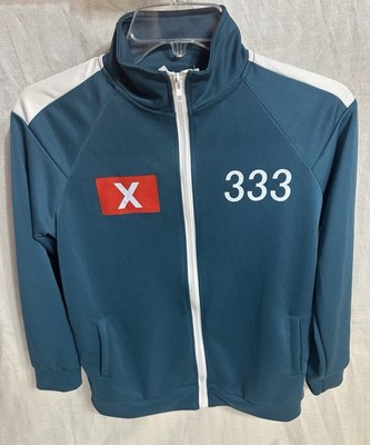 Netflix Squid Game Official 333 Track Suit Jacket Vest & Pants Set 3 Pcs Sz 150 