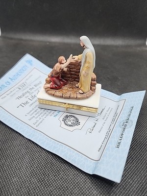 LIMOGES Life of Christ ''Healing The Blind'' Hinged Trinket Box LTD Edition