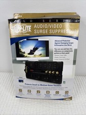 Tripp Lite 8 Outlet Audio Video Surge Protector Tel Modem Coax 10ft Cord AV810
