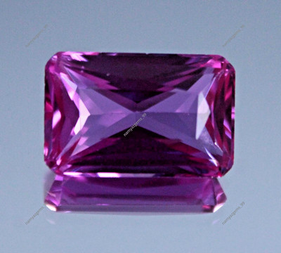 13 Ct Extremely Rare NATURAL  Pink Sapphire EMRALD Cut  CERTIFIED Loose Gemstone