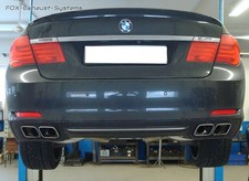  Edelstahl Sportauspuff BMW 7er F01 760i ohne Abgasklappen