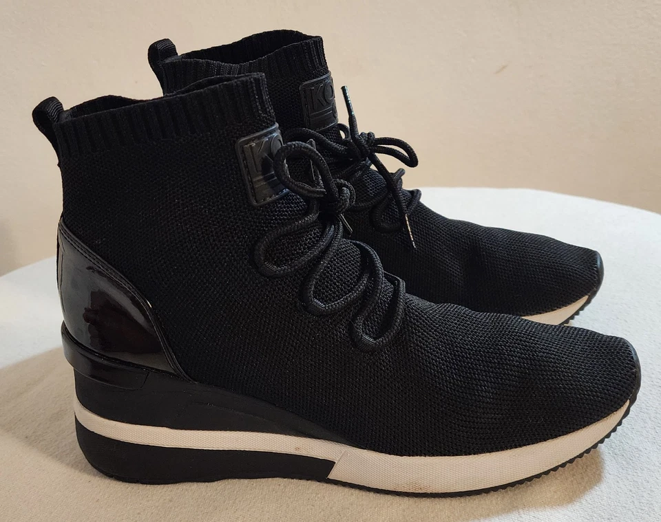 Michael Kors Skyler Calcetín Tejido Strech Mujer Tenis Negro 7.5 Foto 4 de 4