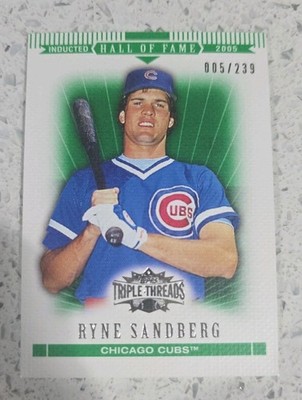 2007 Topps Triple Threads Ryne Sandberg Baseballkarte 5/239 Chicago Cubs
