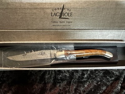 Forge de Laguiole Taschenmesser - Wacholder - Nussbaum - Damaststahl Messer
