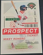 2024 Panini Prospect Edition Baseball Ticket #79 Mikey Romero, Boston Red Sox