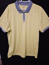 Oakley Men's Tailored Fit Polo Shirt highlighter Green/Gray XL Men's Ohydrolix