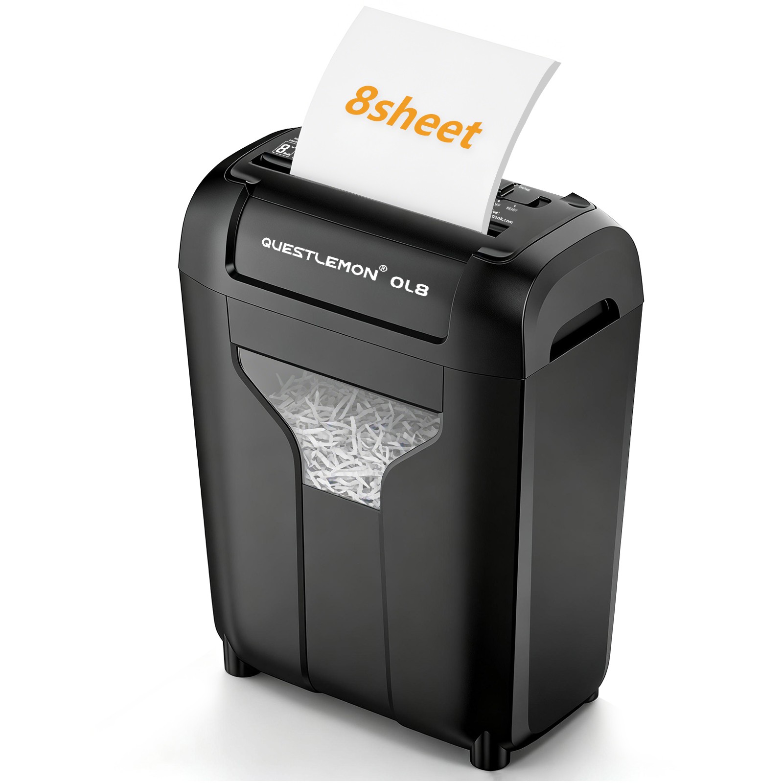 8 Sheet Paper Shredder Cross Cut Commerical Credit Card Destroy for Office Home