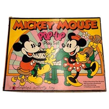 Colorforms Mickey Mouse Minnie Walt Disney Pop-up Play Set 4100 1974 VTG