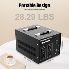 5000 Watt Step Up  Down Voltage Transformer Power Converter 110V to/ from 220V