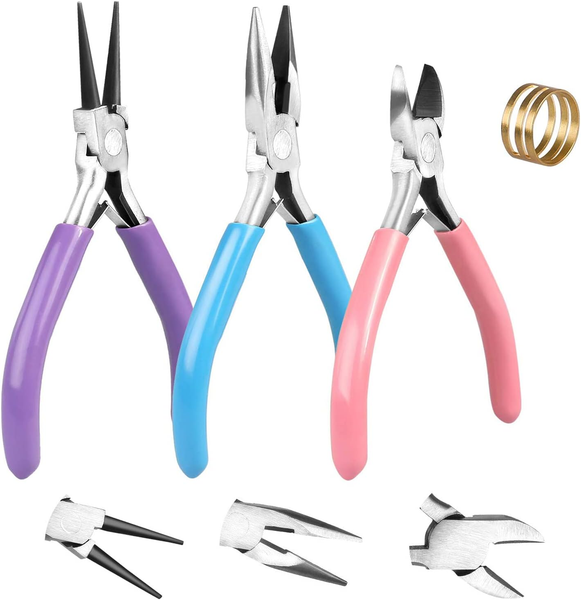 Schmuckzangen Set 3 Zangen Mit RingöFfner Schmuckherstellung Basteln DIY-image
