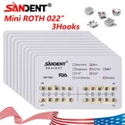Dental Orthodontic Metal Brackets Braces Mini Roth 022 Slot w/ 3Hook yabang SA