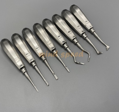 Elevadores dentales luxantes elevadores de raíces de luxación extracción de cirugía oral 8p/Kit - Imagen 4 de 12