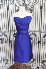 SR313  ALFRED SUNG 437 ELECTRIC  BLUE SZ 12  FORMAL GOWN DRESS