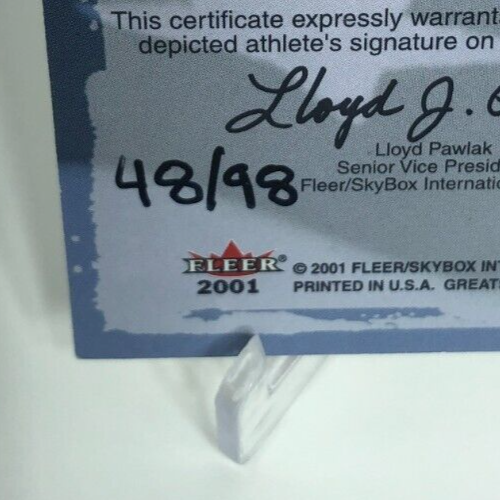 2001 Fleer Greats of the Game Player of the Year Auto Antawn Jamison #ed 98 C#03 - Picture 3 of 3