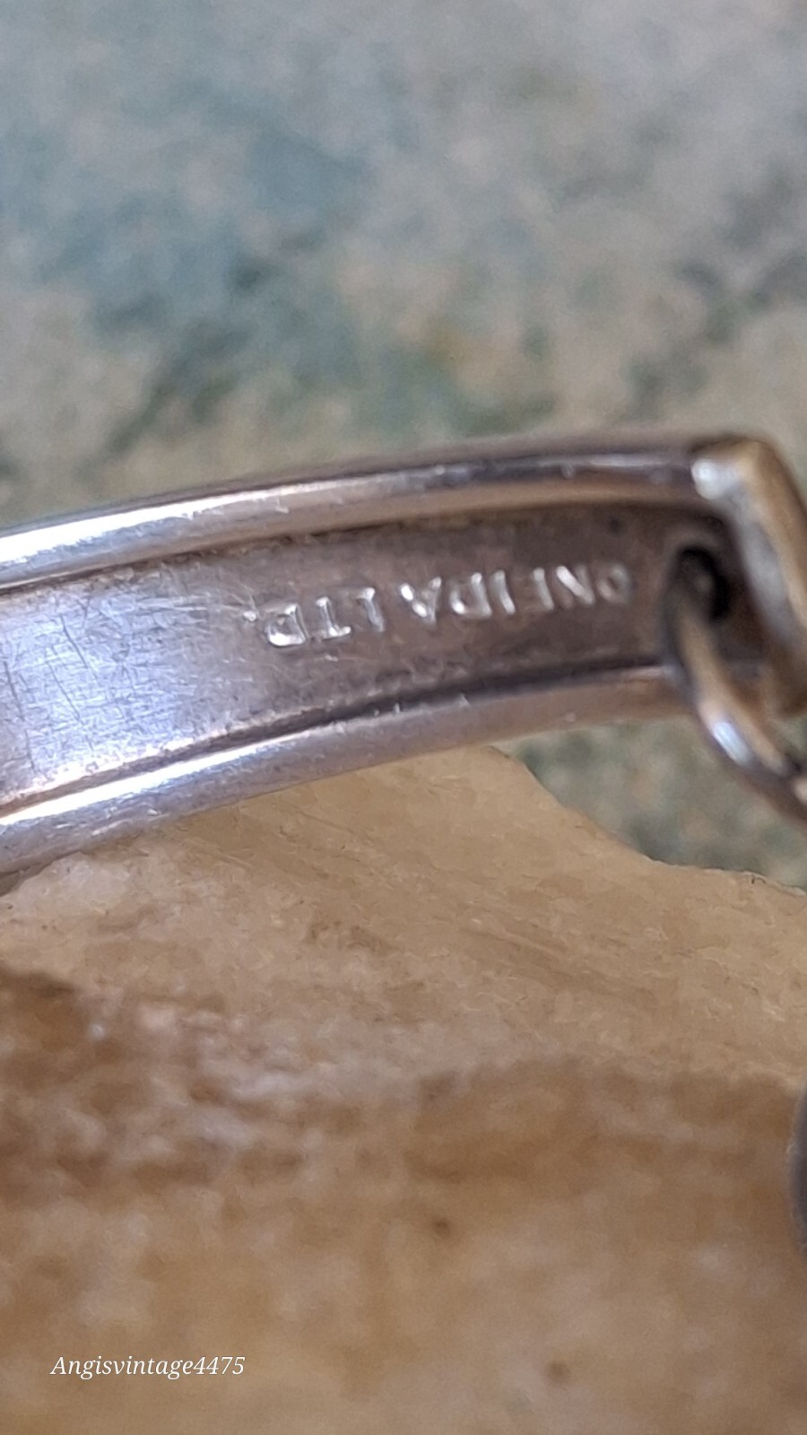 Sterling Silver Spoon End Bracelet Bangle Attache… - image 3