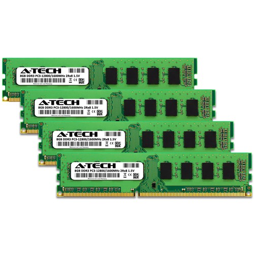 32GB 4x 8GB DDR3 Crucial Ballistix BLS4KIT8G3D1609DS1S00 Equivalent Memory RAM - Picture 2 of 2