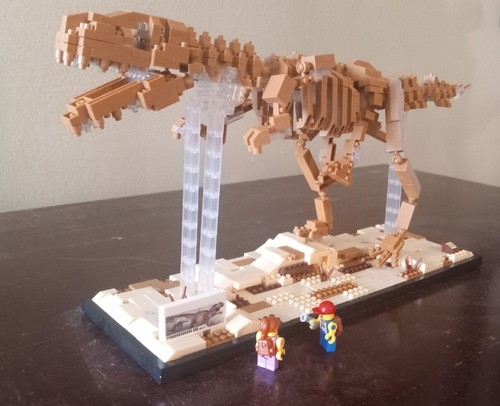 Tyrannosaurus Rex Creator Plastic Block Set, Used in box, 100% Complete - Picture 7 of 7