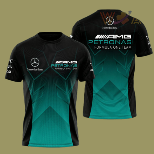 F1 Mercedes 2022 AMG Petronas 3D T-Shirt, Gift For Fans Love Car - Picture 4 of 7
