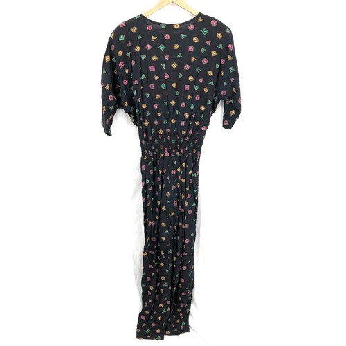 Mono geométrico vintage años 80 90 BENSON & SMITH manga corta negro neón 11 12 - Imagen 10 de 10