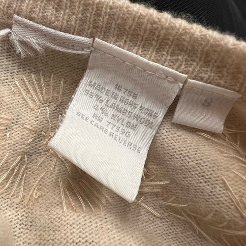 RARE Clifford & Wills Vintage Lambswool Pearl and Beaded Cardigan - Bild 5 von 5