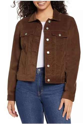 Gap Women's Corduroy Jacket, Emperador, Size XXL, Free Shipping - Afbeelding 1 van 3
