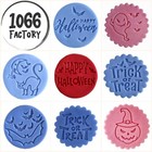 Happy Halloween Embosser Stamp for Fondant Icing Cupcake Cake Cookie Topper