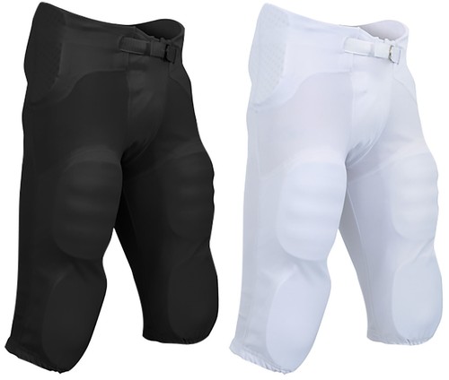 Champro Football Pants with Integrated Built in Pads Black, White Youth or Adult