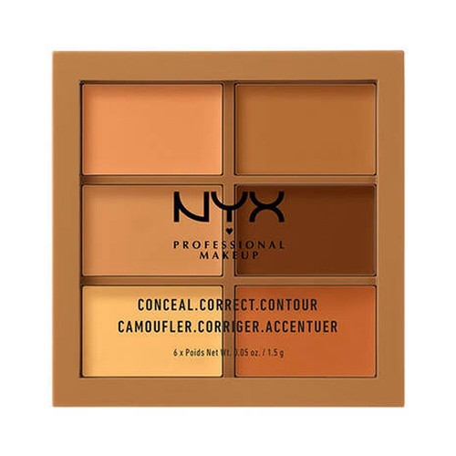 Paleta de 6 colores NYX MAQUILLAJE PROFESIONAL Ocultar contorno correcto libre de crueldad - Imagen 6 de 31