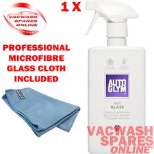 AUTOGLYM FAST GLASS 500ML / SPRAY ON GLASS CLEANER / PLASTIC PERSPEX CLEANER SET