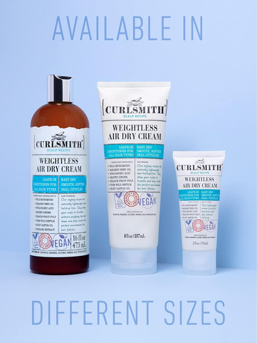 - Weightless Air Dry Cream - Vegan Leave-In Conditioner for Any Hair Type, Smoot - Picture 6 of 15