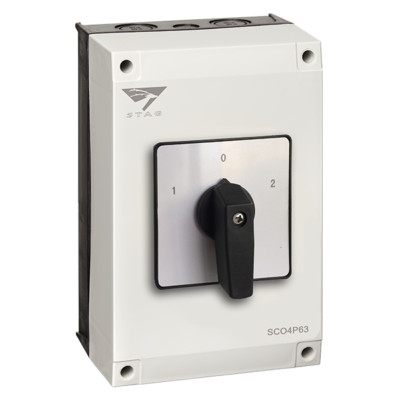 Stag / IMO 63A 4-poliger IP65 geschlossener Umschalter - SCO4P63