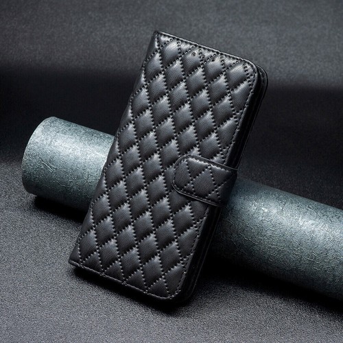 Flip Leather Grid Card Wallet Stand Phone Case For OPPO A92 A16S K10 4G A76 A17 - Picture 7 of 15