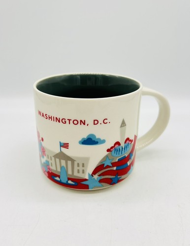 Starbucks Washington D.C. Coffee Cup You Are Here City Series 2017 Mug 14 oz