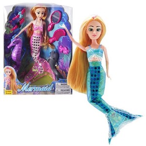 sequin mermaid doll