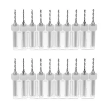 20pcs 1.5mm Carbide CNC Engraving Circuit Board Micro PCB Drill Bits